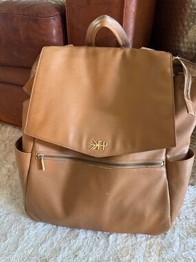 Freshly Picked Camel/Tan Leather Backpack Tote